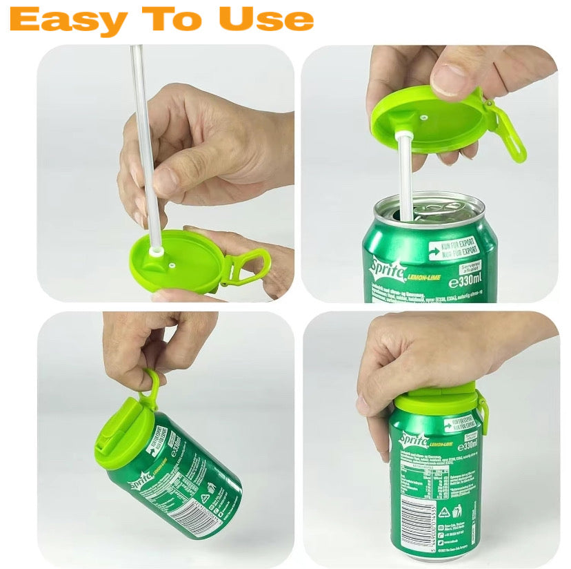 Selara™ – Leak-Resistant Soda Lids with Straws