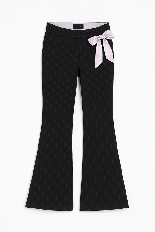 Wide Leg Bow Trousers